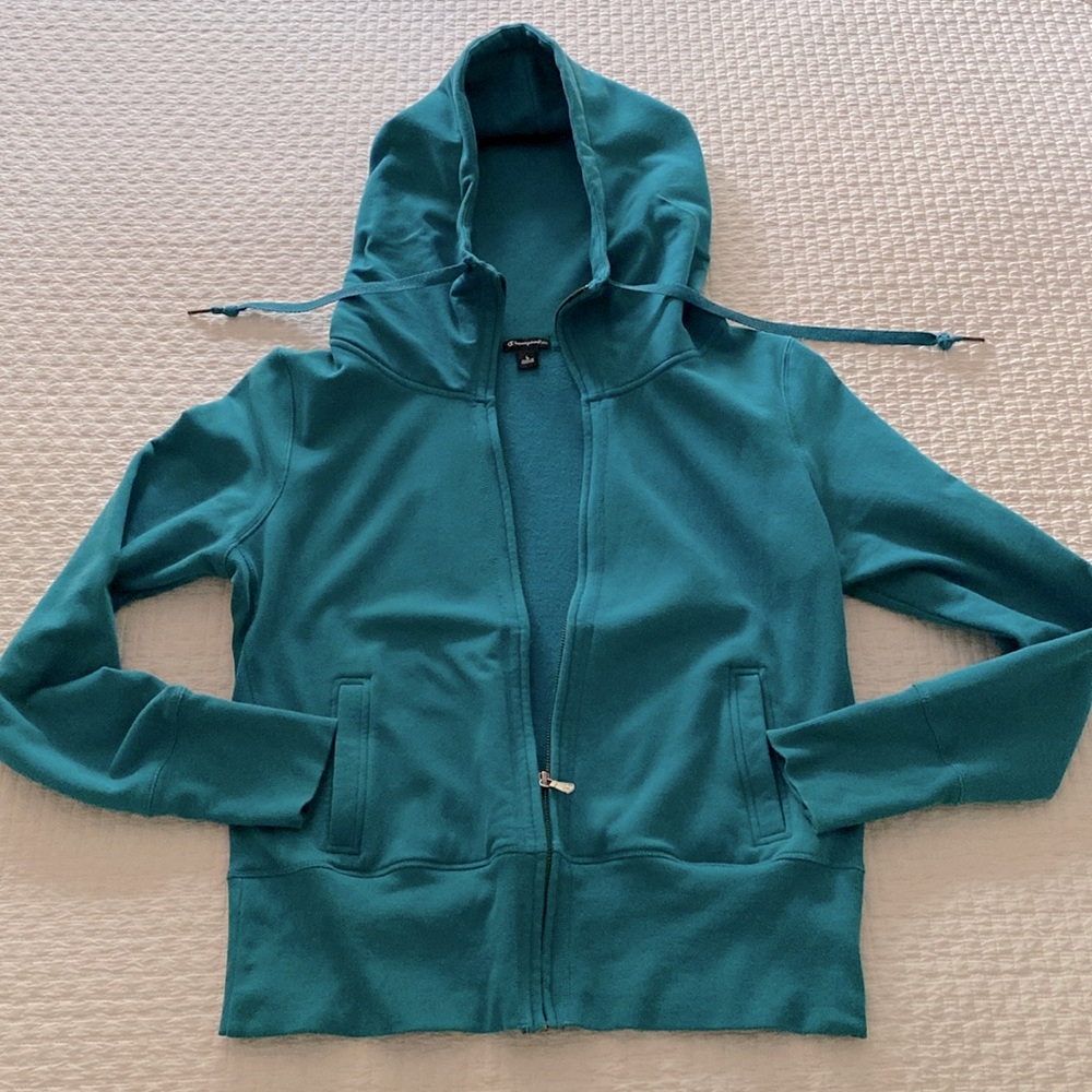 Teal blue Champion®️ hoodie